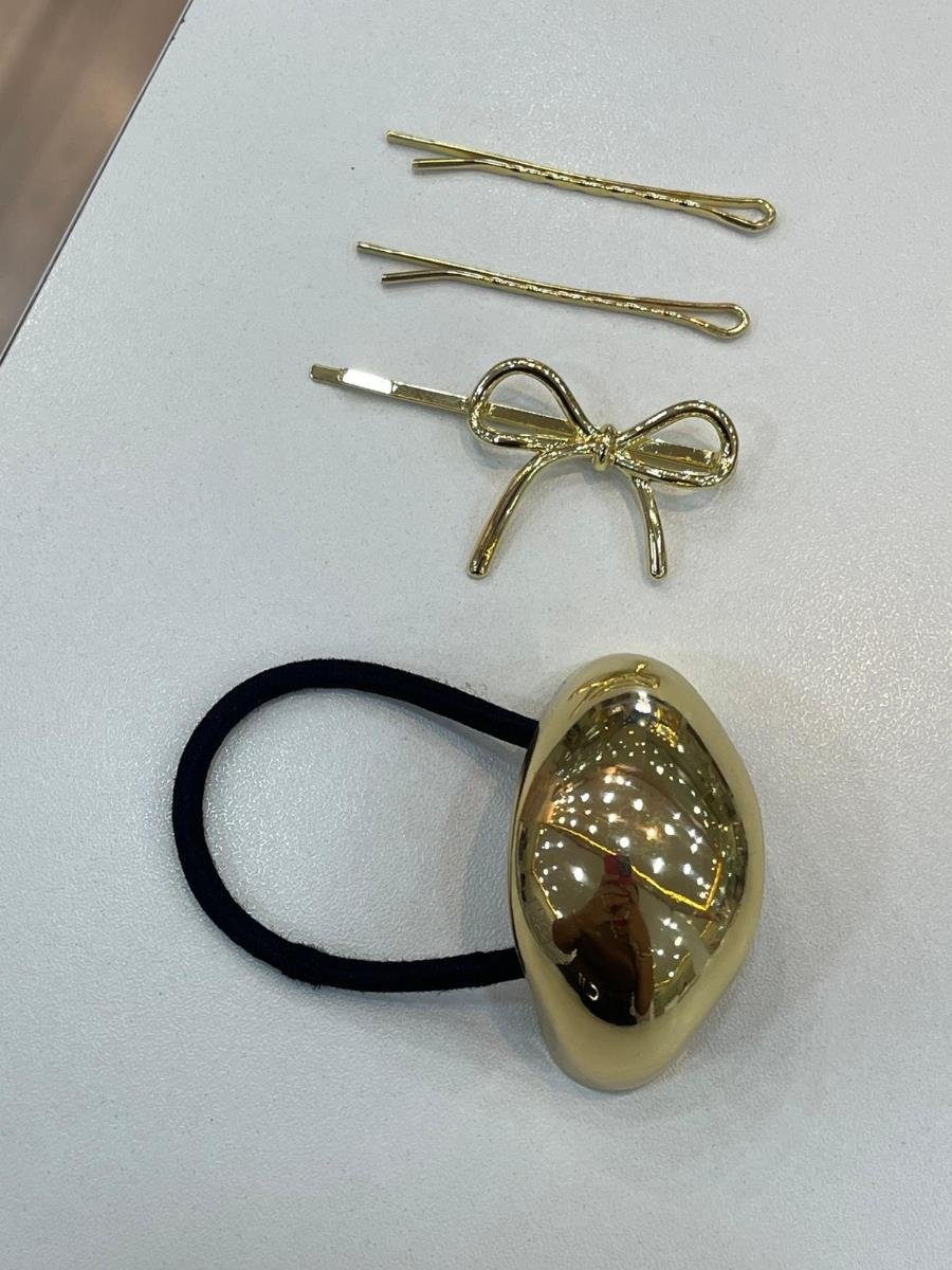 Lacinho Largo Liso com Três Grampos