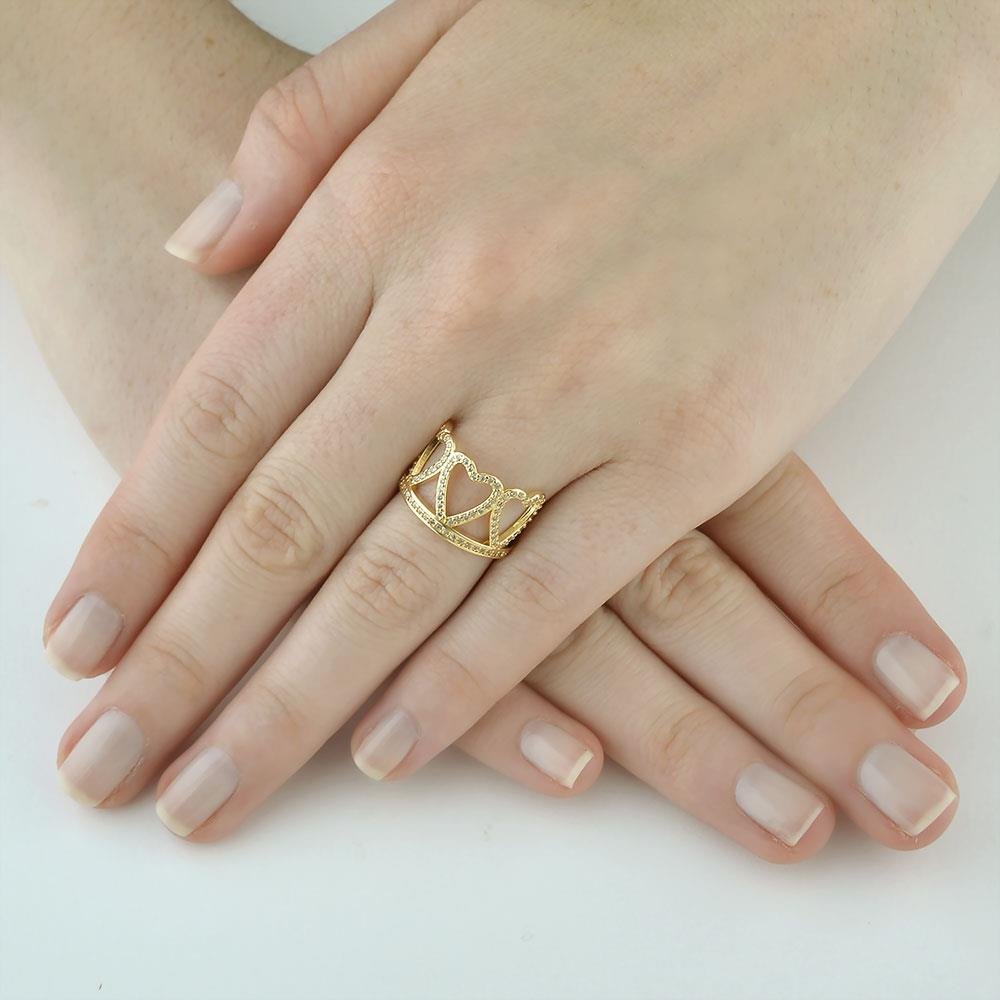 ANEL TRÊS CORAÇÕES -AL59039599