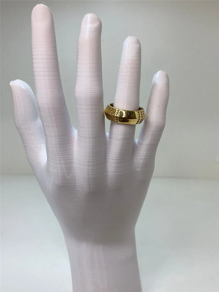 Anel Números Romanos Cravejado | Banhado a Ouro