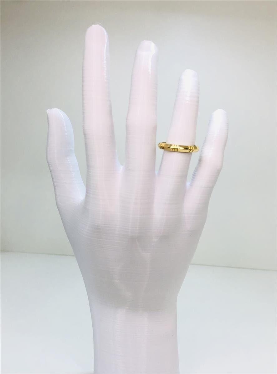 Anel Números Romanos | Banhado a Ouro 