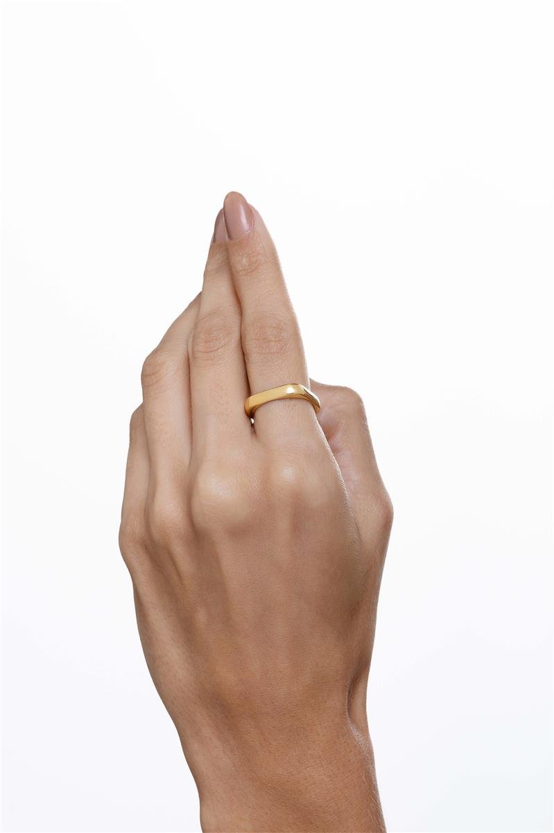 Anel Quadrado | Banhado a Ouro 