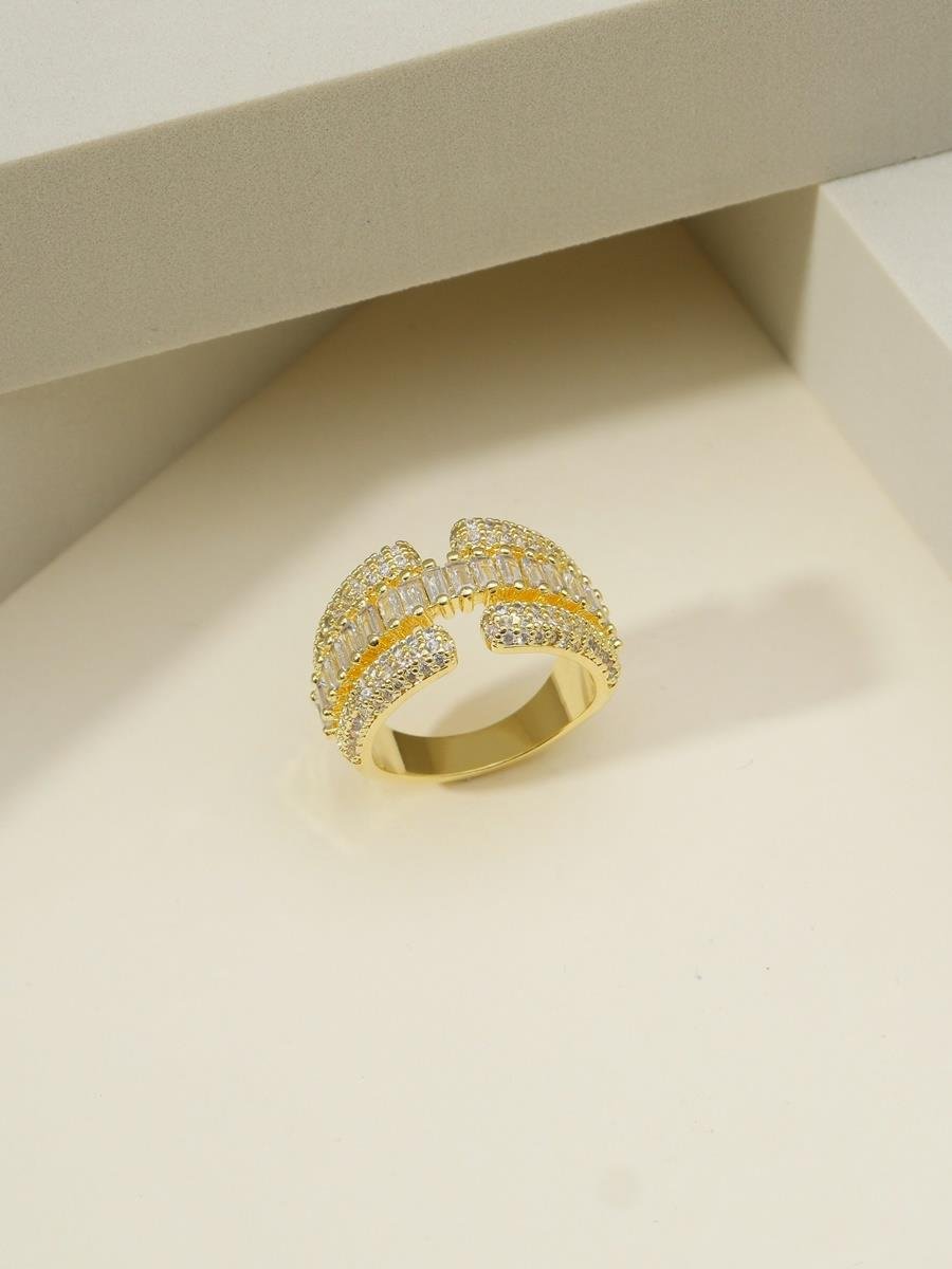 Anel Largo Cravejado