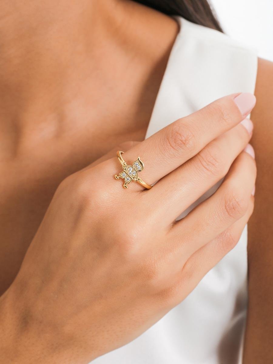 Anel Menino Cravejado