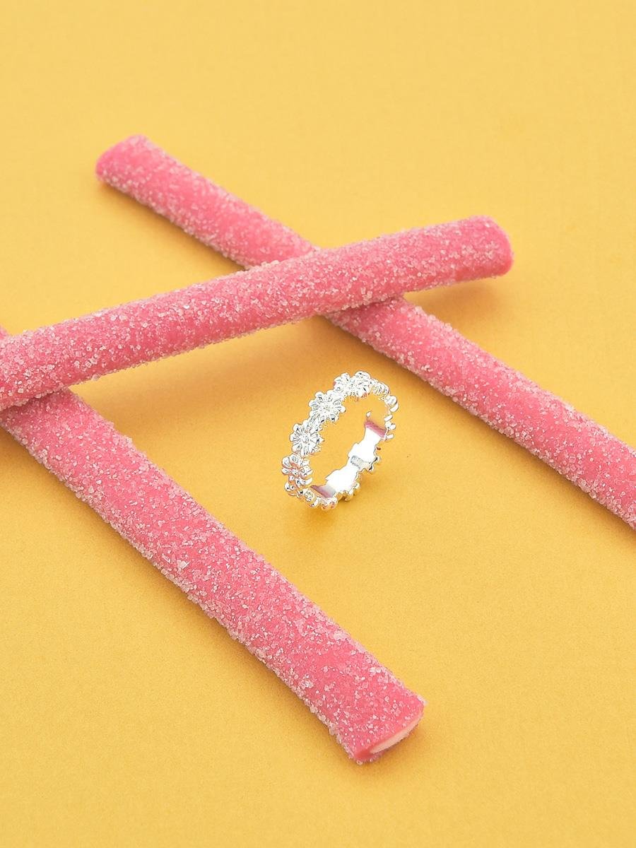 Anel Flor | Infantil | Banho de Prata