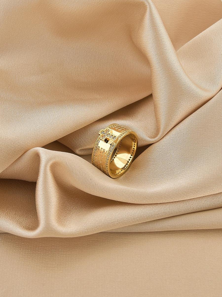 Anel Pai Nosso | Banhado a Ouro