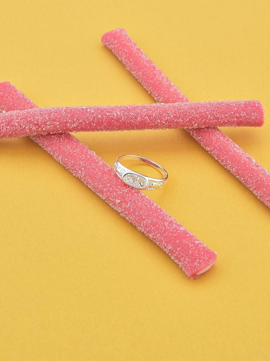 Anel ABC| Infantil | Banho de Prata