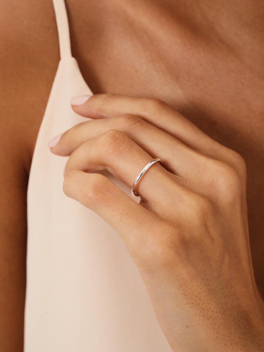 Anel Liso | Banho de Prata