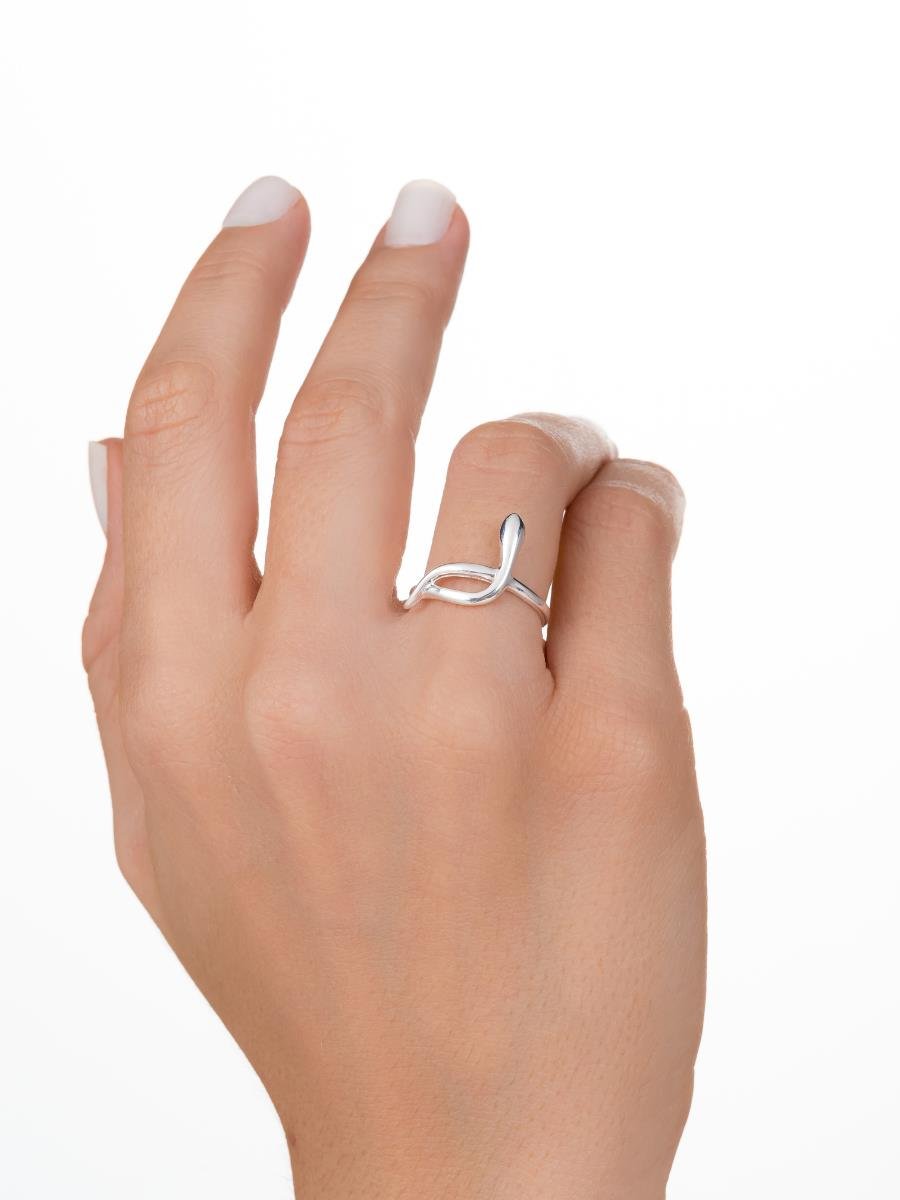 Anel Cobra | Regulável | Banho de Prata