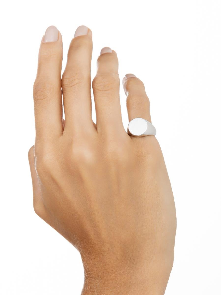 Anel Dedinho Redondo | Regulável | Banho de Ródio Branco