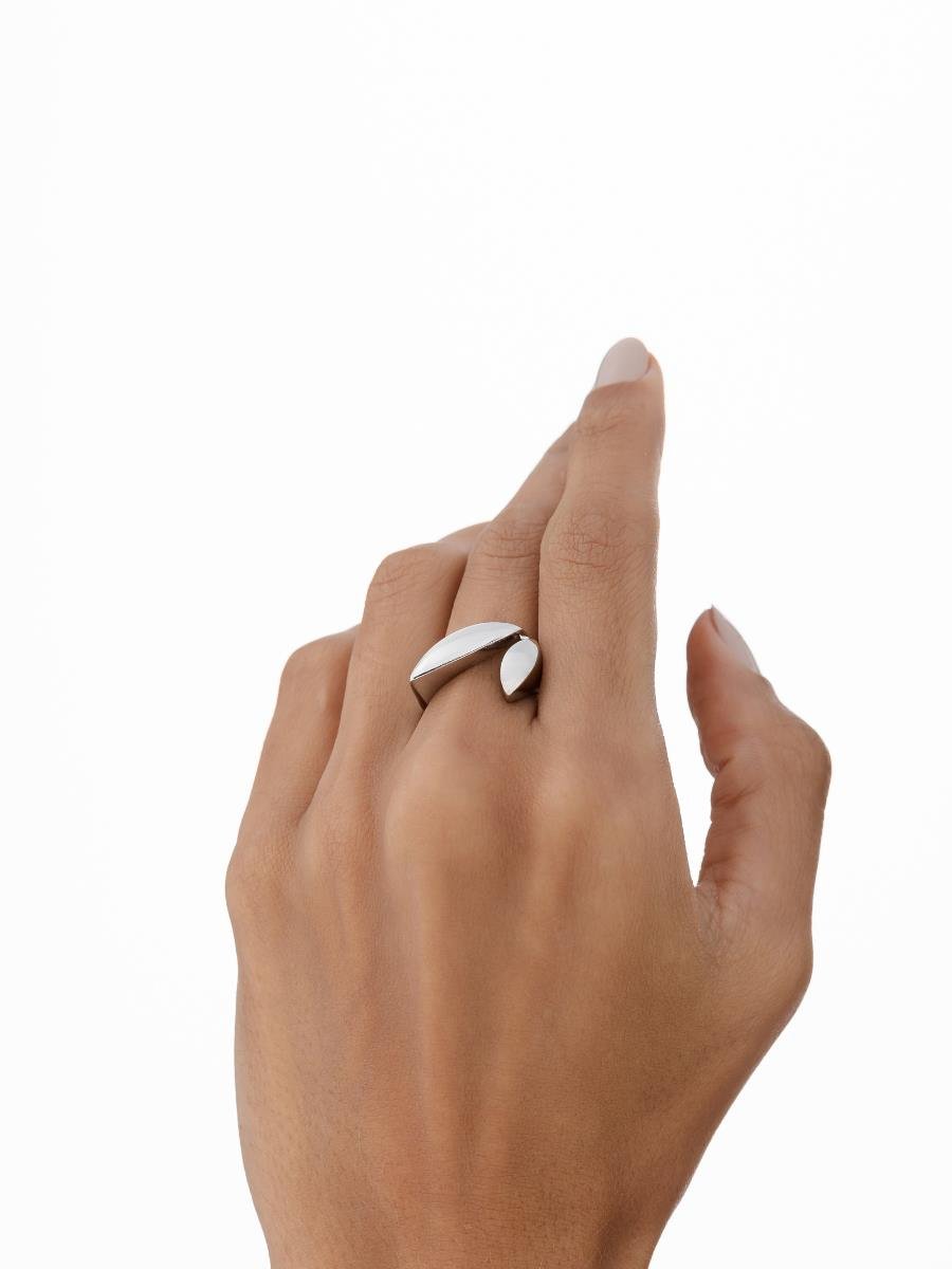 Anel Liso | Regulável | Banho de Ródio Branco