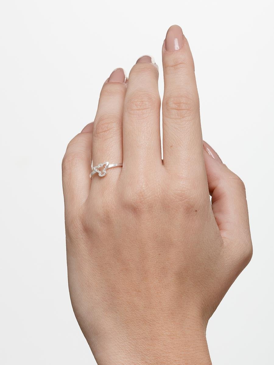 Anel Espirito Santo Vazado | Prata 925