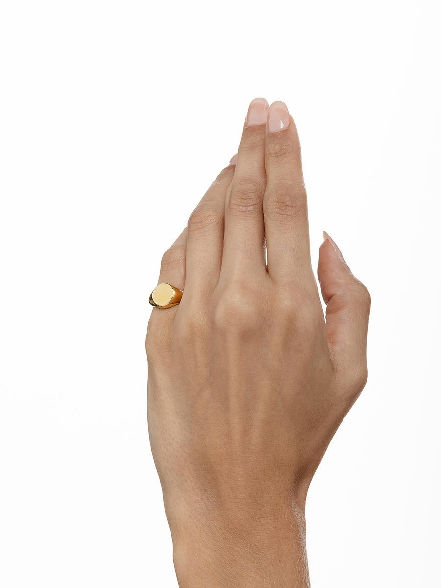 Anel de Dedinho Redondo Liso | Banhado a Ouro
