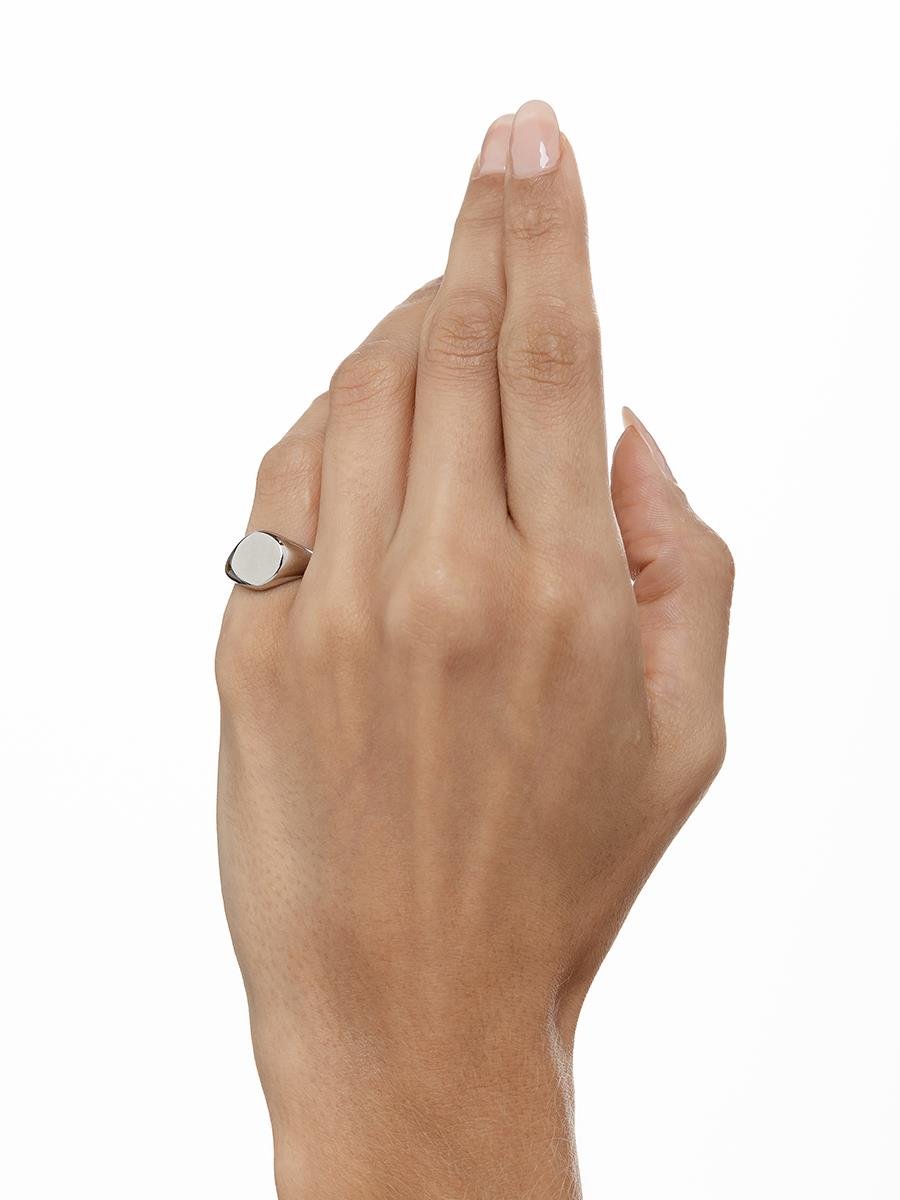 Anel de Dedinho Redondo Liso | Banhado no Ródio Branco
