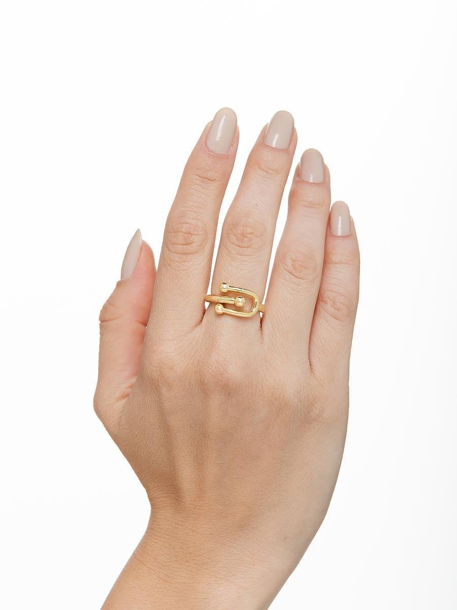 Anel Elo Liso | Banhado a Ouro