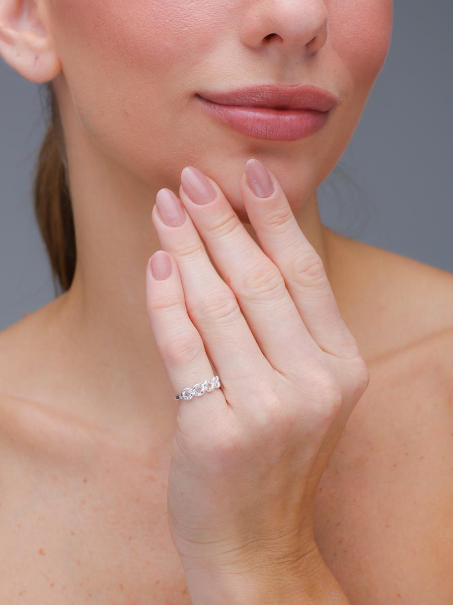 Anel Duplo Vazado Liso e Cravejado | Falange | Banhado a Ouro e Prata