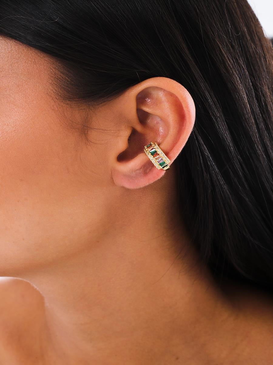 Piercing Fake Baguete Colorida | Conch