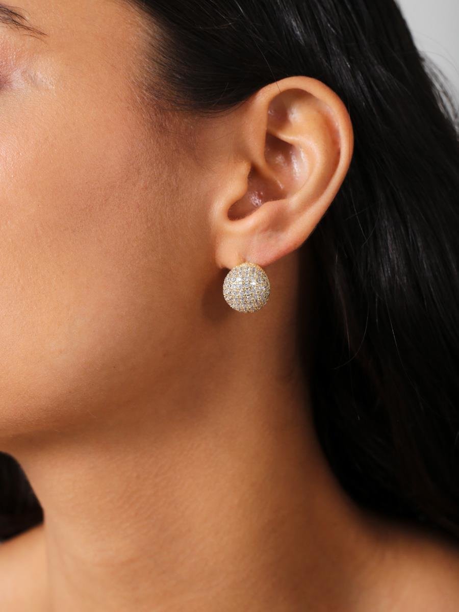 Brinco Encaixe Zircônias Incolor