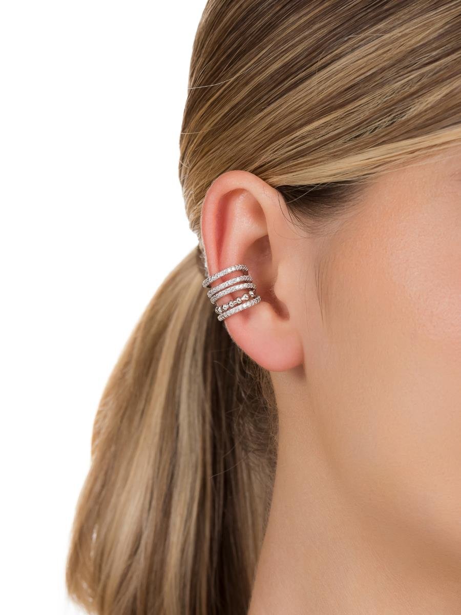 Piercing Fake Incolor | Banho de Ródio Branco