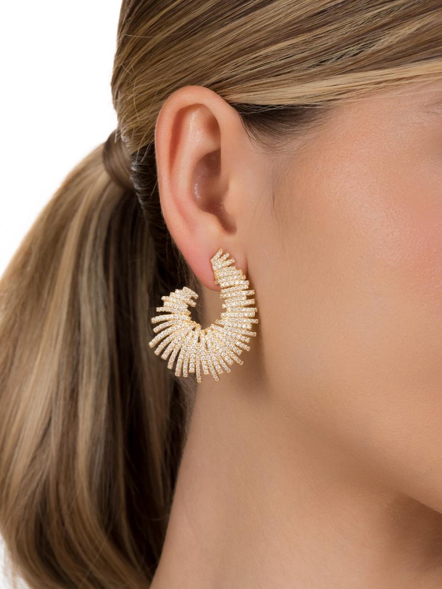 Brinco Meia Gota Incolor