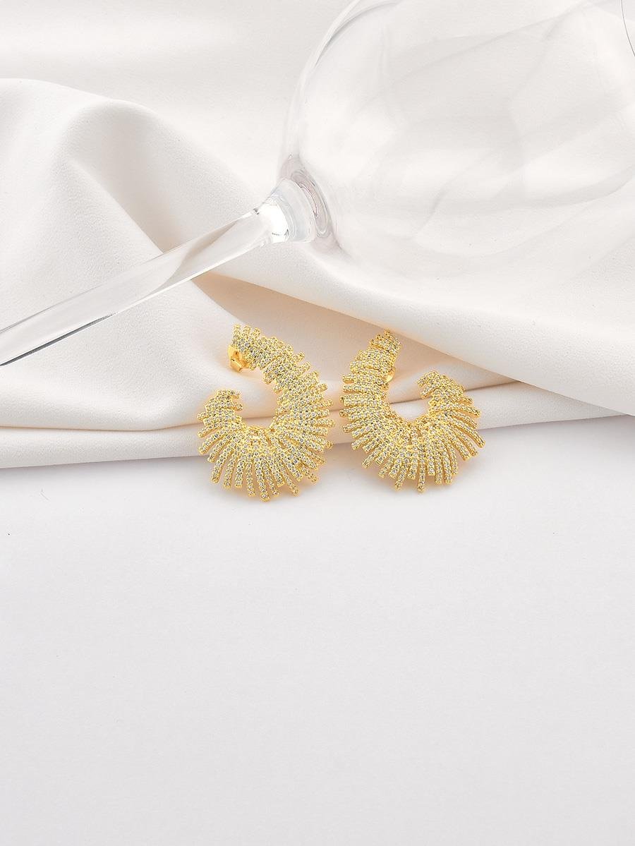 Brinco Meia Gota Incolor