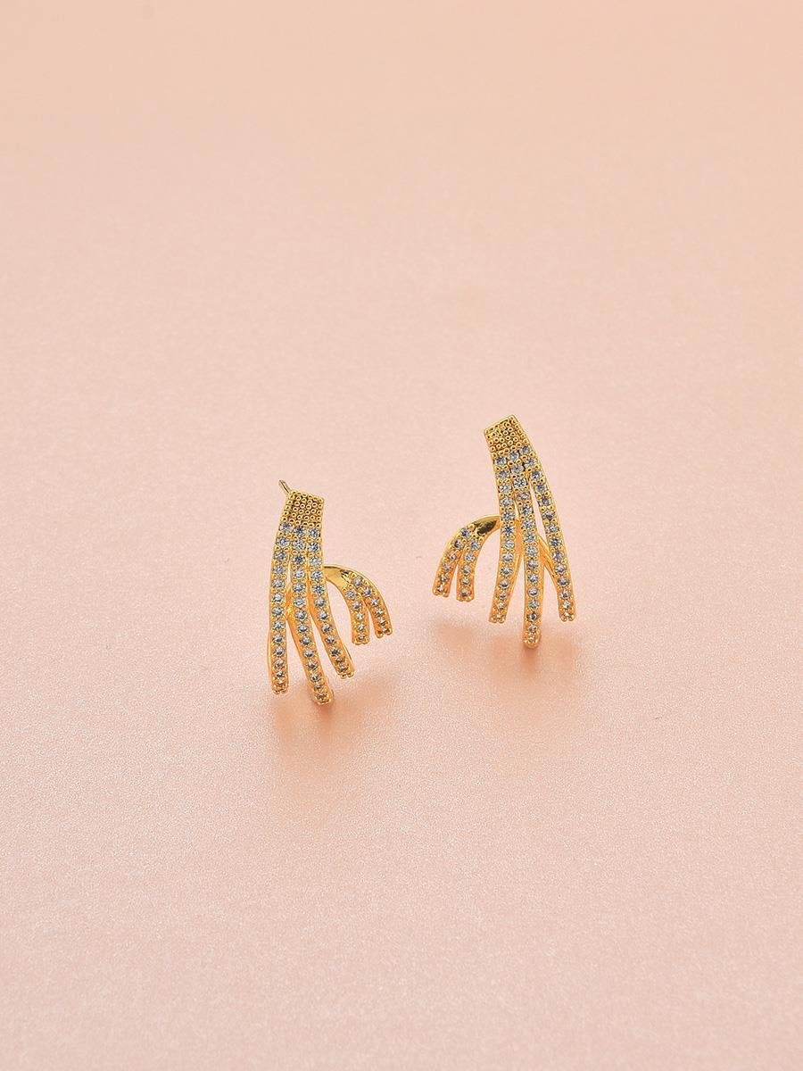 Brinco Detalhe Torcido Incolor