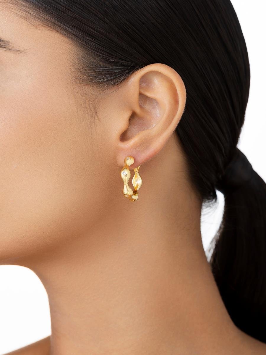 Argola Lisa Detalhe Incolor G