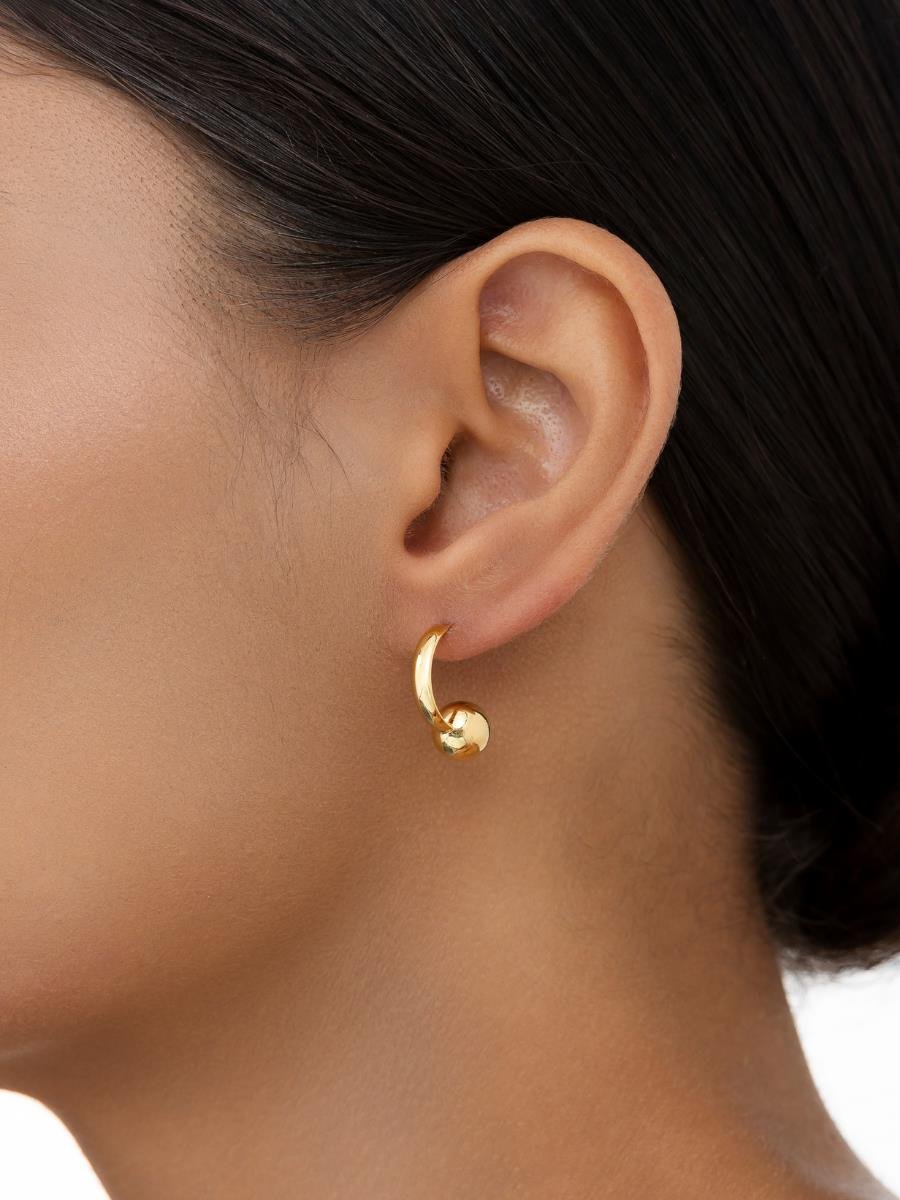 Meia Argola Bola Lisa