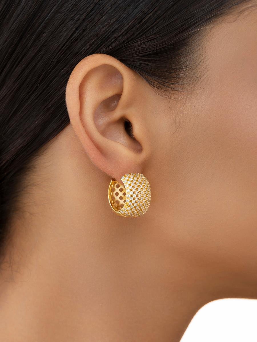 Argola Cravejada Incolor