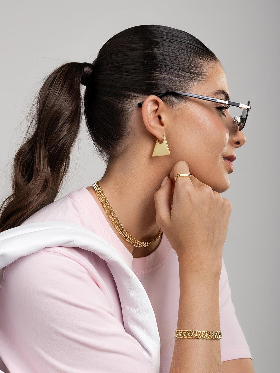 Argola Triangular Lisa