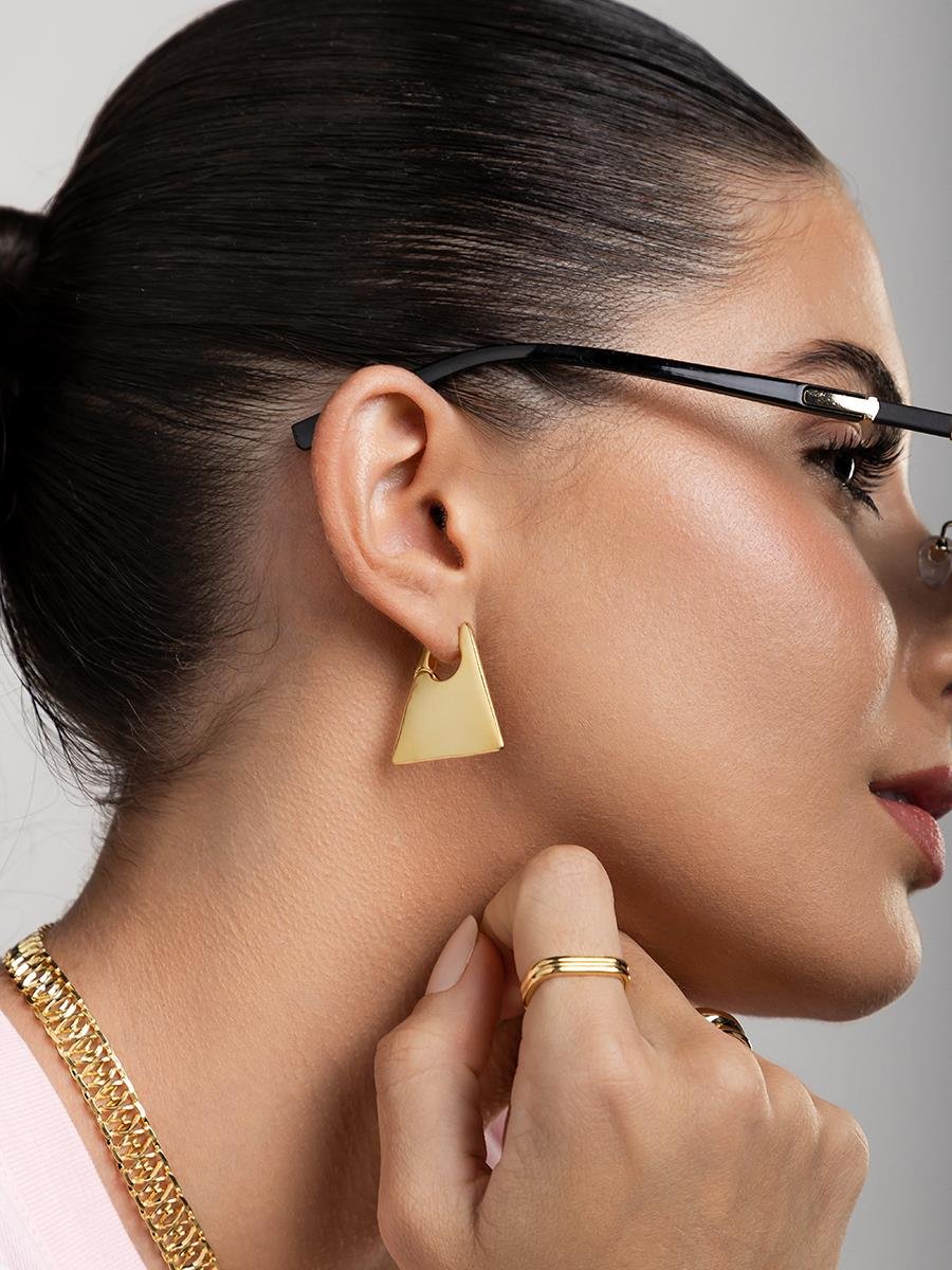 Argola Triangular Lisa