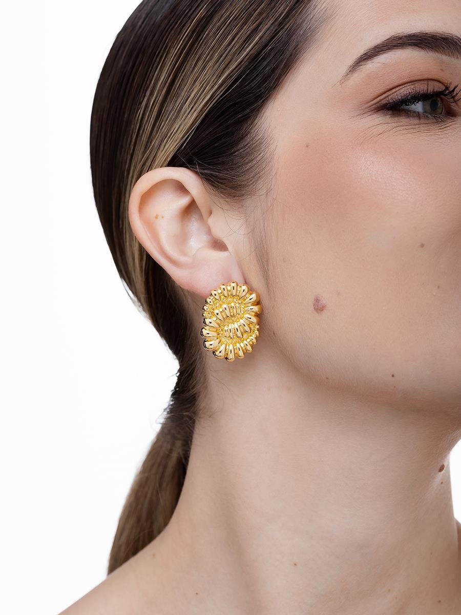 Brinco de Espiral Maximalista | Banhado a Ouro