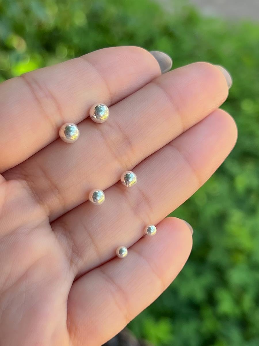 Trio de Bolinha | Prata 925