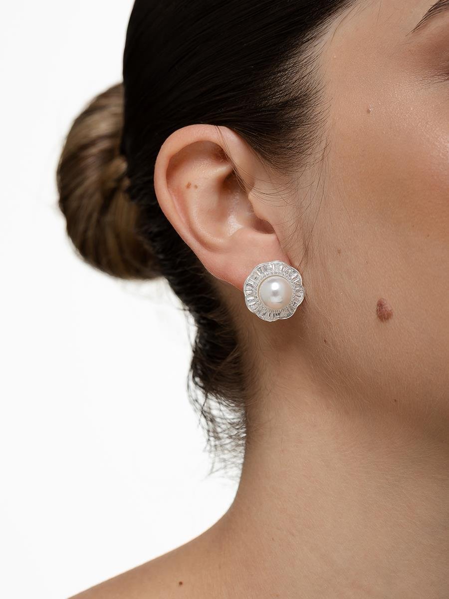 Brinco Pizza com Pérola | Banhado no Prata