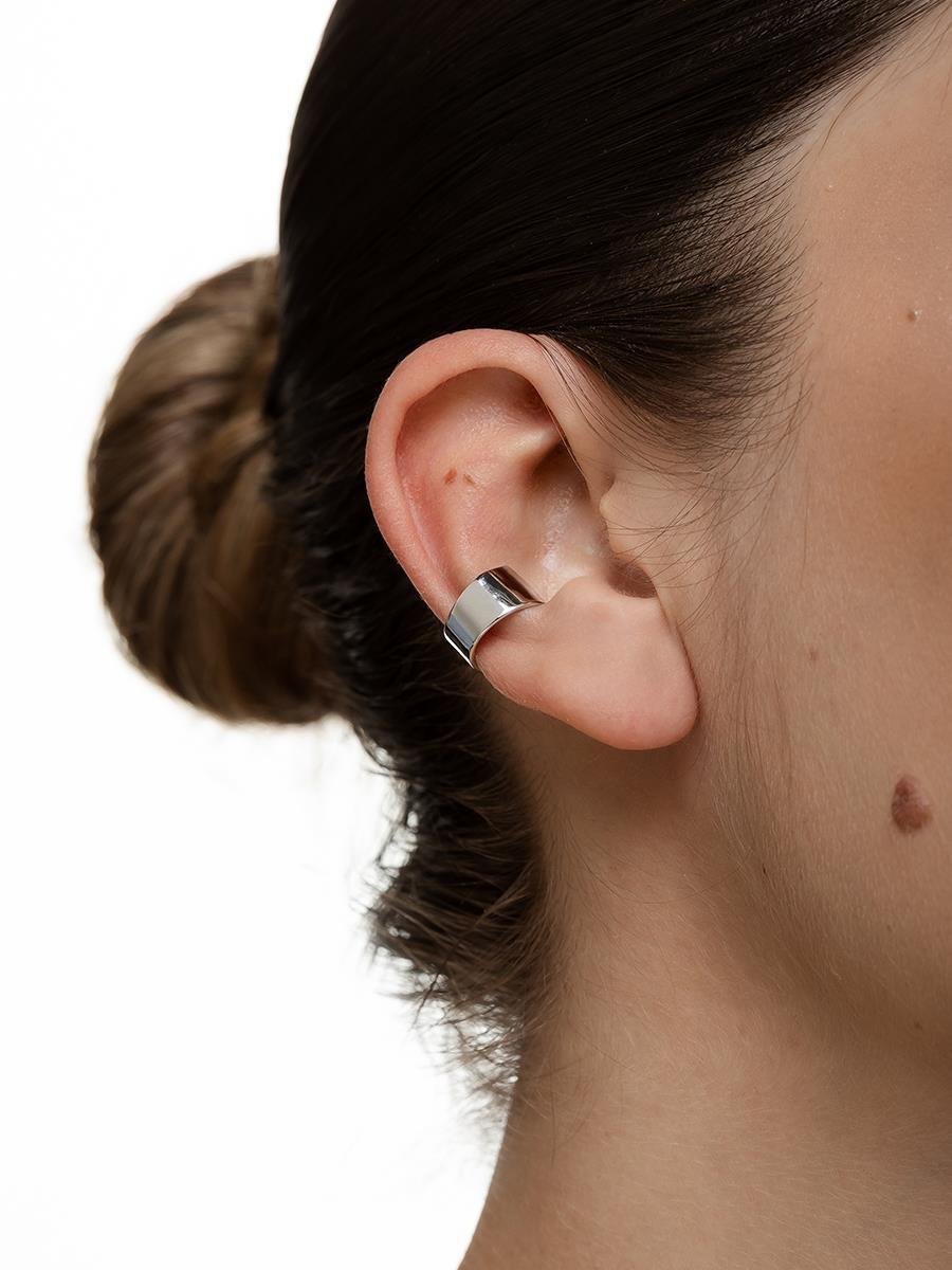 Piercing Fake Liso | Banhado no Ródio Branco