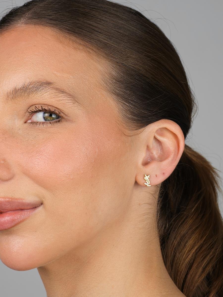 Brinco Liso M | Banhado a Ouro