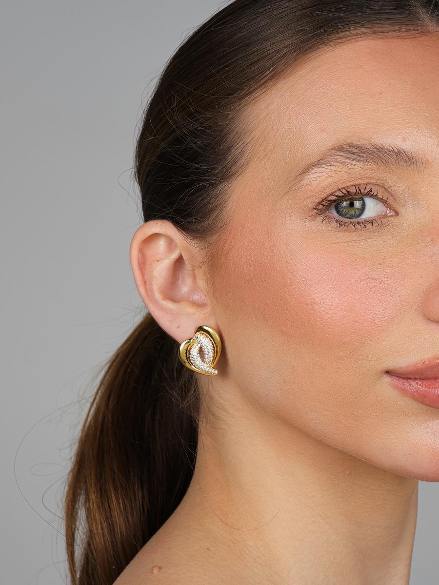 Coração Duplo | Banhado a Ouro