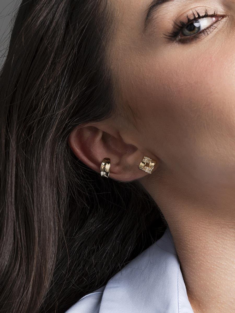 Piercing Fake Liso | Banhado a Ouro