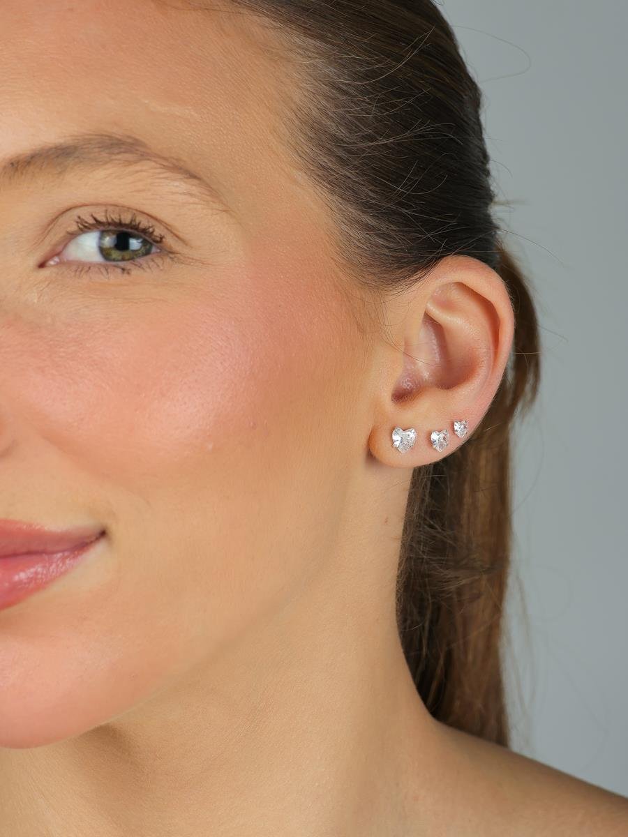 Trio de Brinco Ponto de Luz | Prata 925.