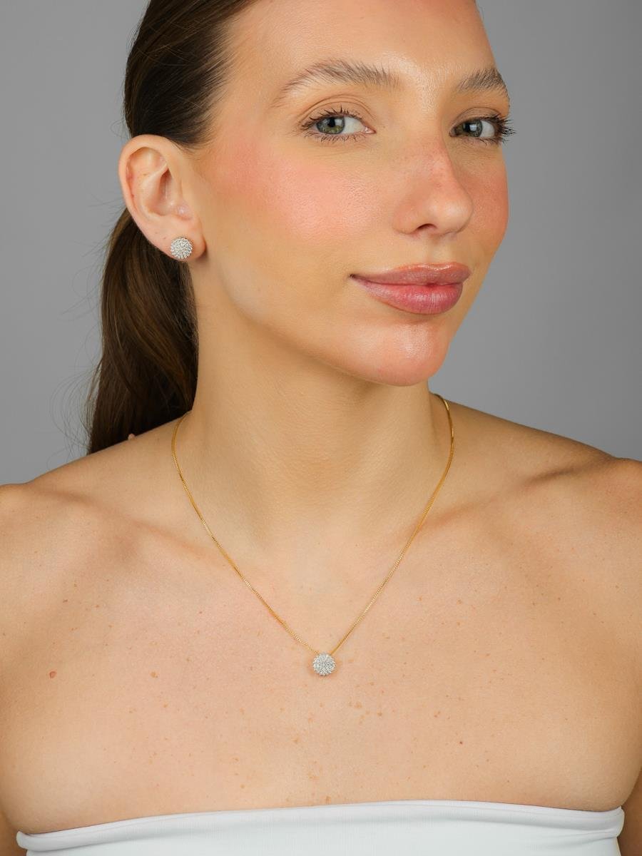 Brinco Chuveiro | Banhado a Ouro.