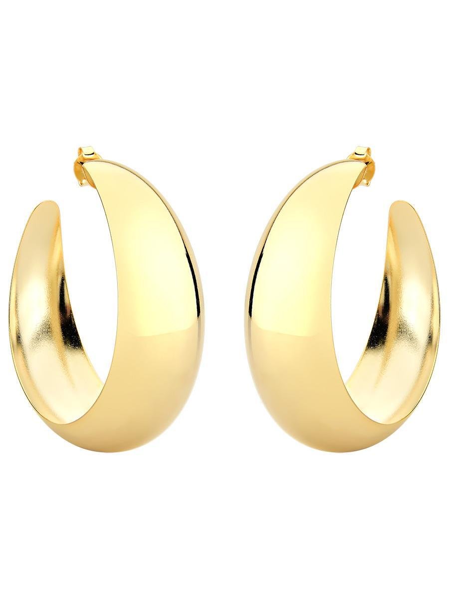 Argola Lisa G | Banhado a Ouro.