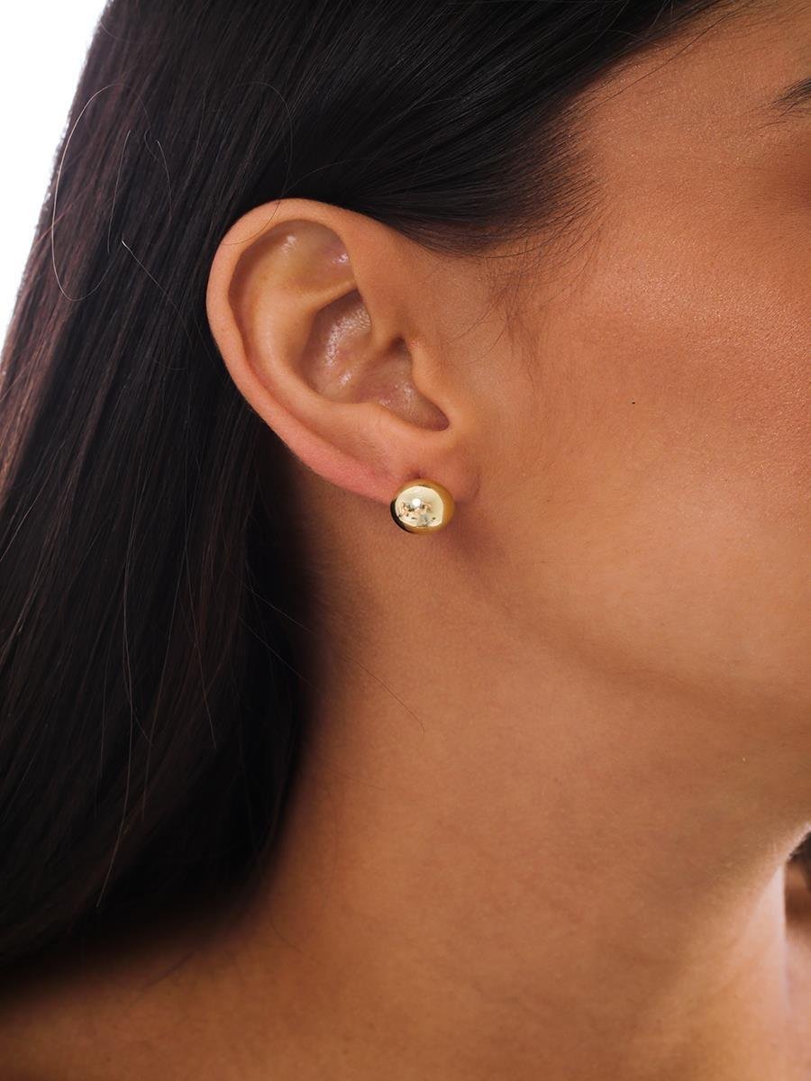 Brinco Bola Lisa GG | Banhado a Ouro.