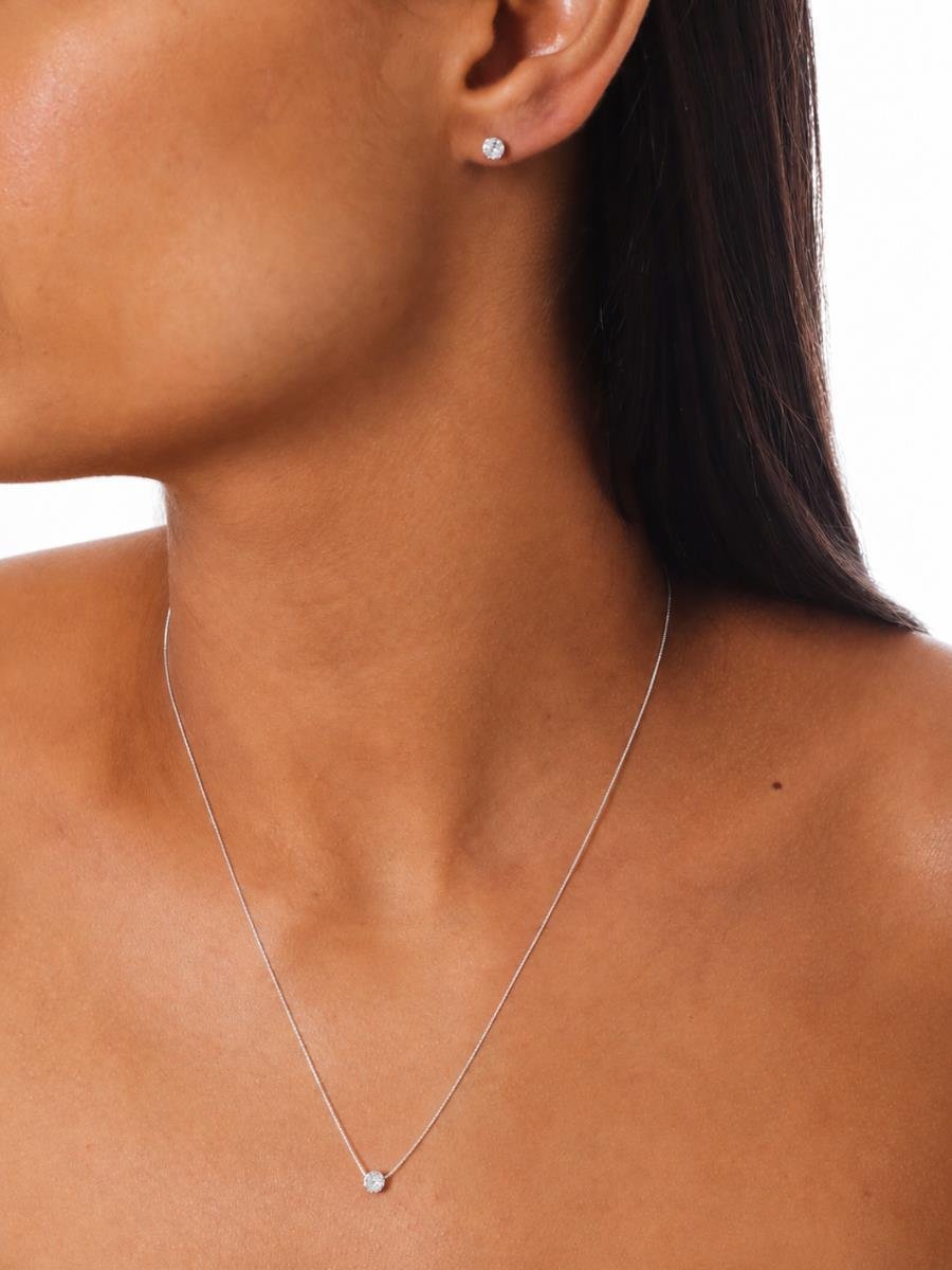 Conjunto Ponto de Luz M | Banho de Prata.