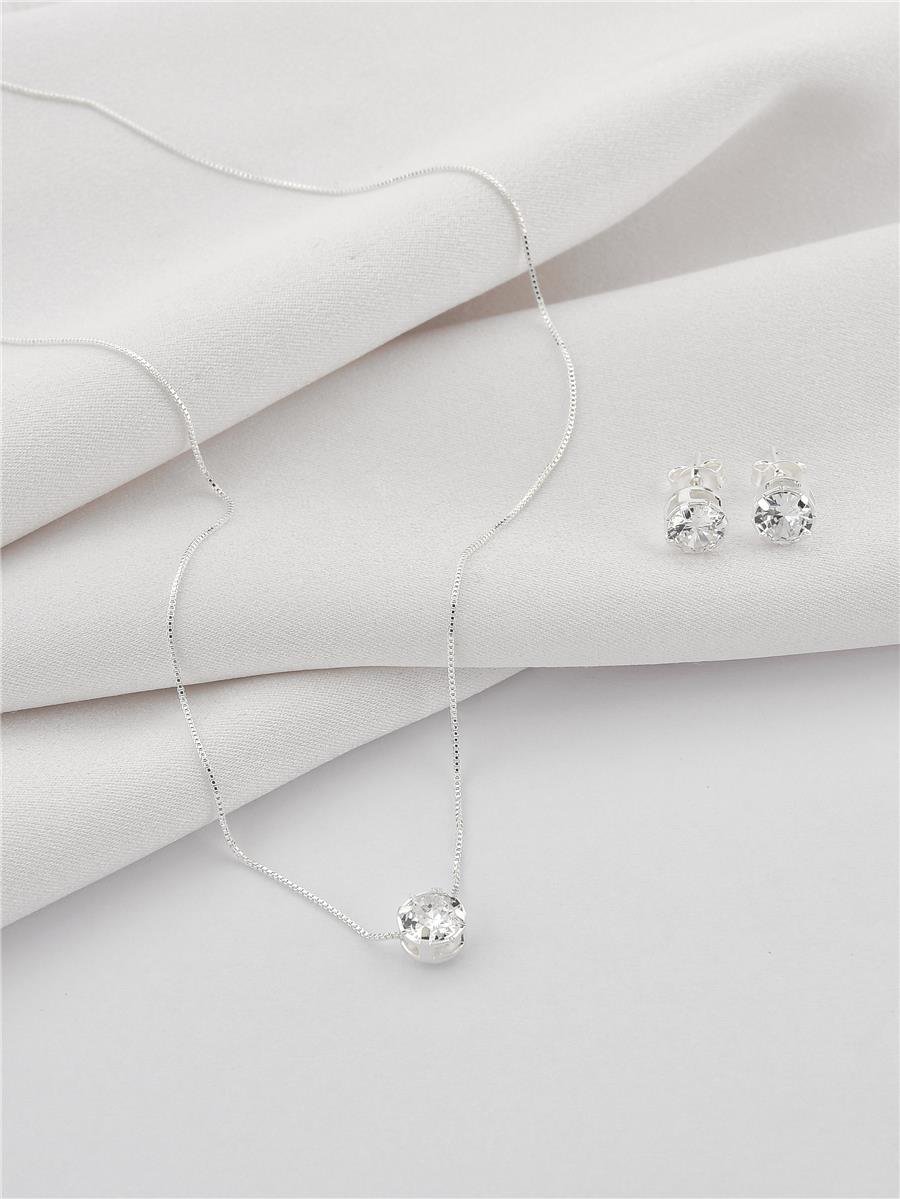 Conjunto Ponto de Luz M 40CM | Banho de Prata