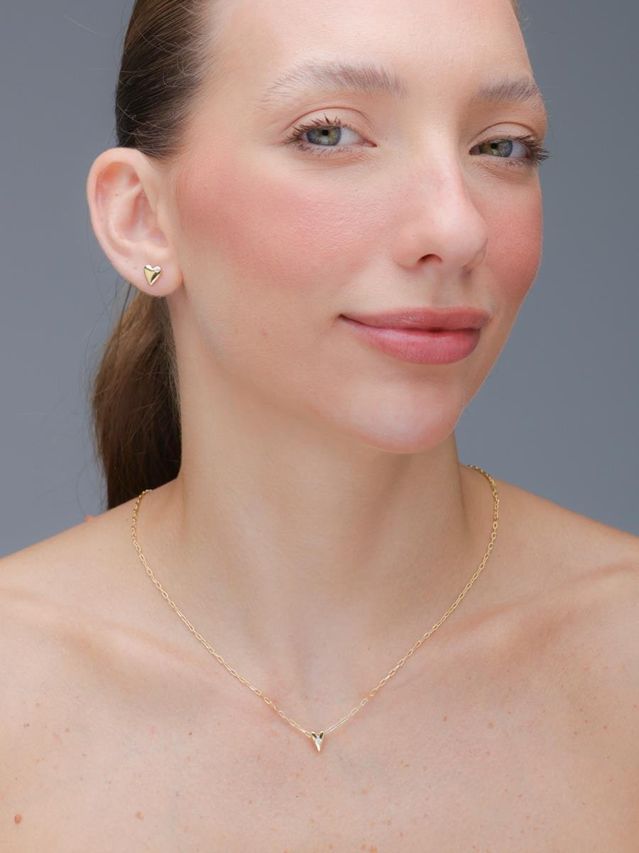 Conjunto Coração | Banhado a Ouro.