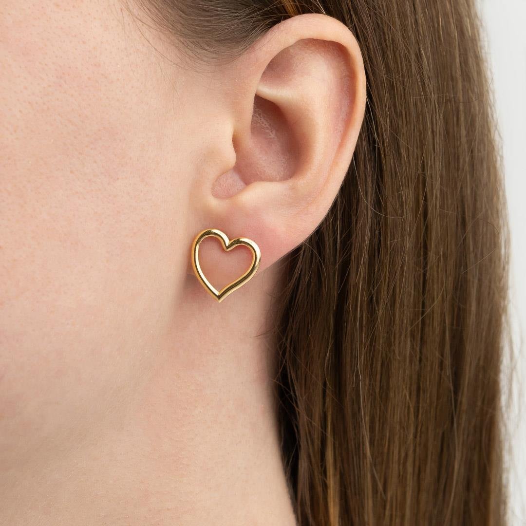 Conjunto Gravata Coração | Banhado a Ouro