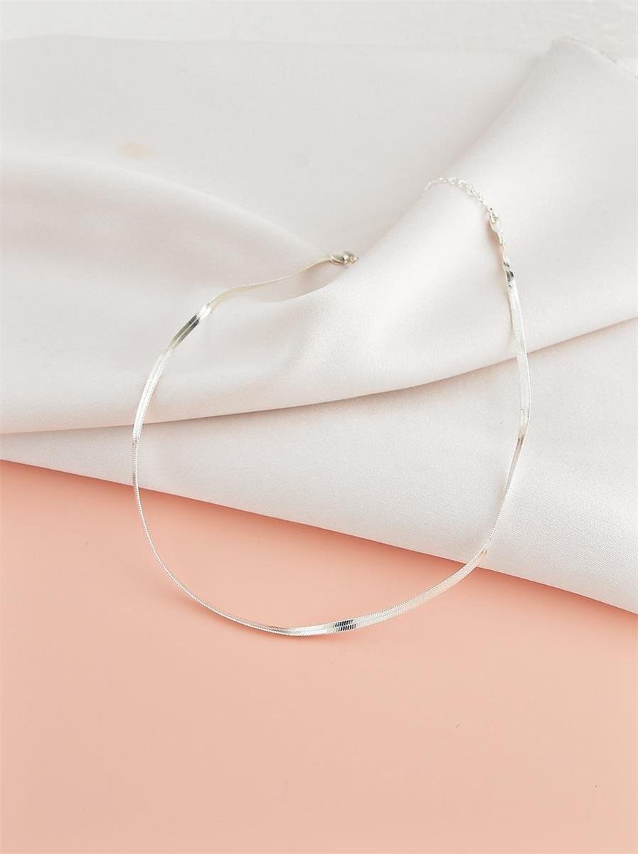 Choker Fita 4 Mm | Banho de Prata