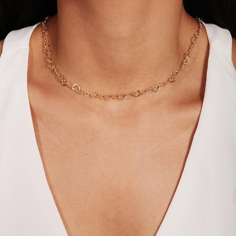 Colar Elos e Corações