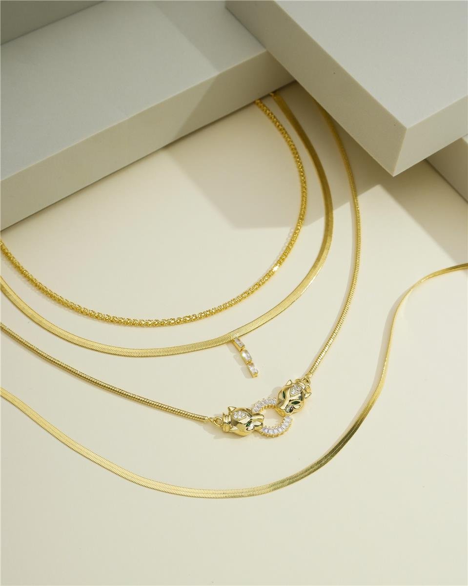 Colar de Fita 2 MM | Banhado a Ouro