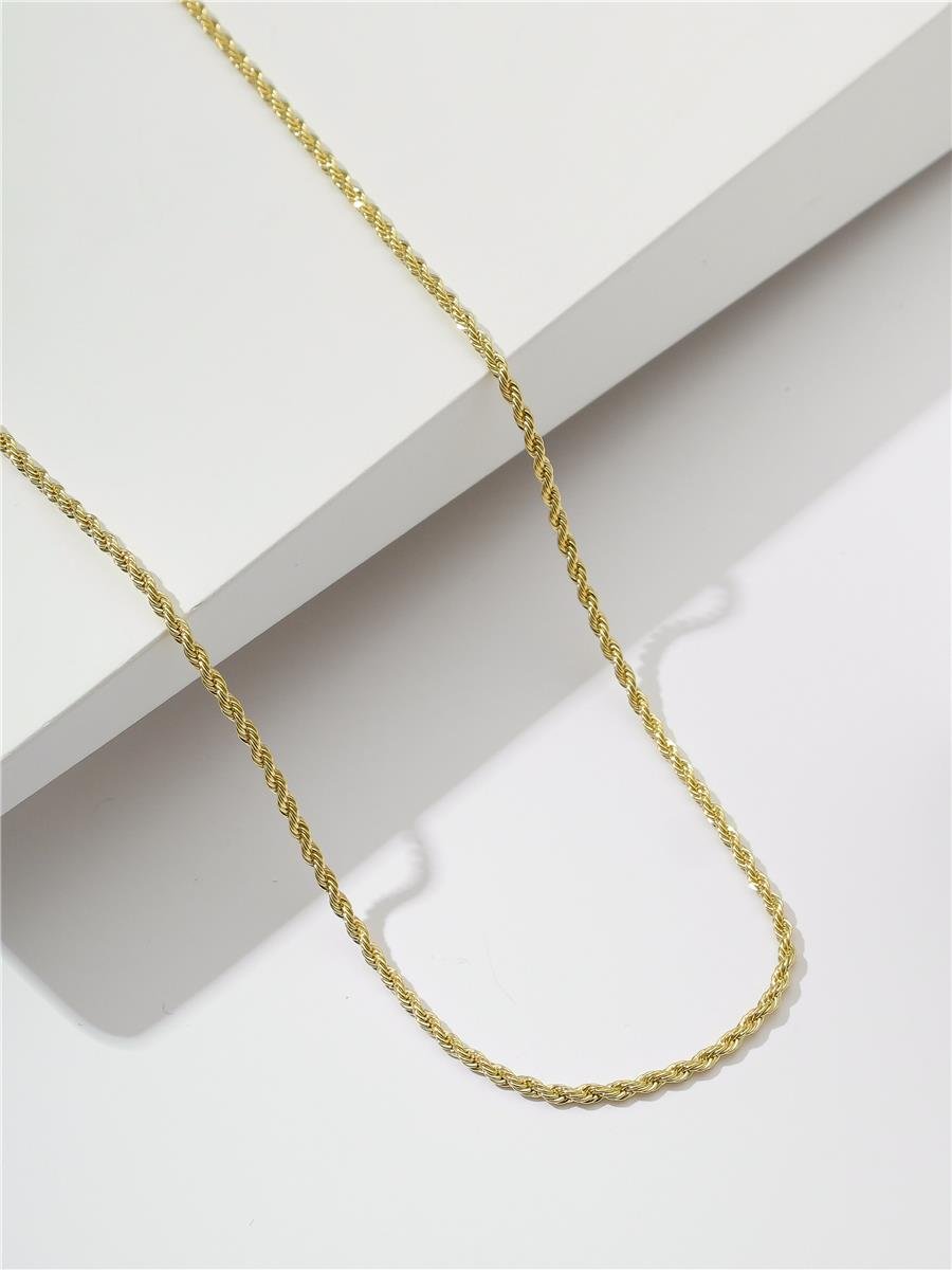 Chocker Dourada Cordão Baiano 2MM 40CM | Banhado a Ouro