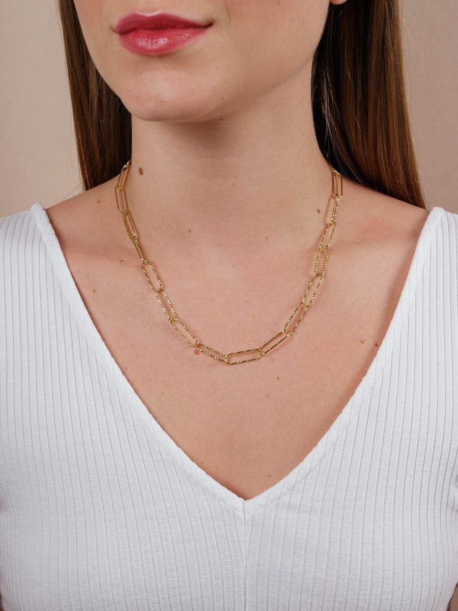 Choker de Elos Diamantados | Banhado a Ouro